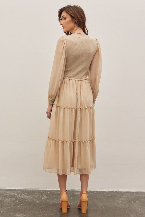Aspen Dress in Beige