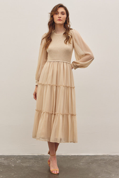 Aspen Dress in Beige