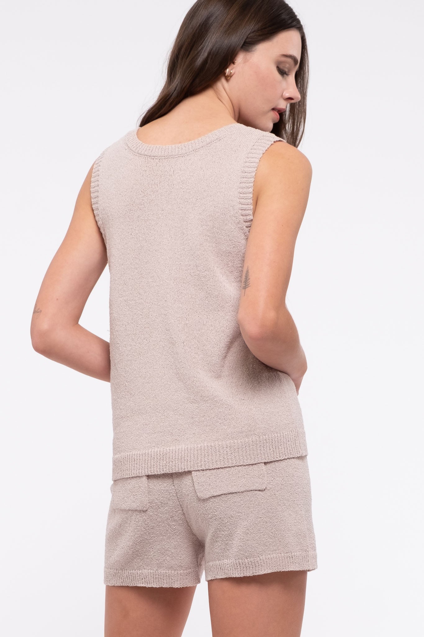 Knit Top in Taupe