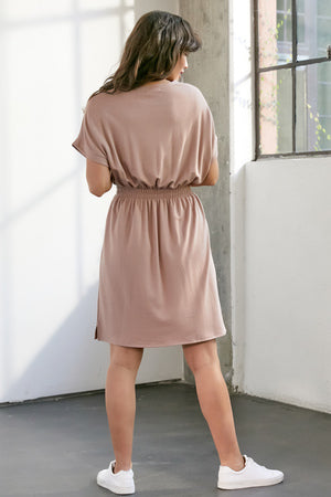 Blair Dress in Taupe
