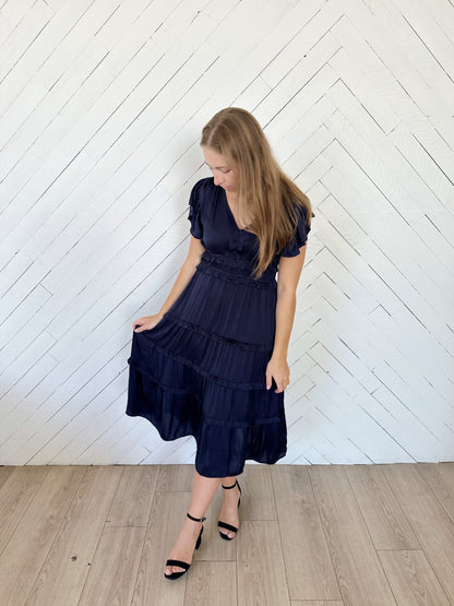 Grace Dress in Navy