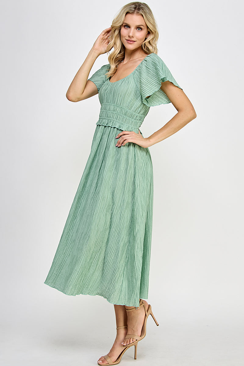 alexa cowl neck midi dress Aidan Mattox Women's Crepe Back Satin Midi Dress - Navy