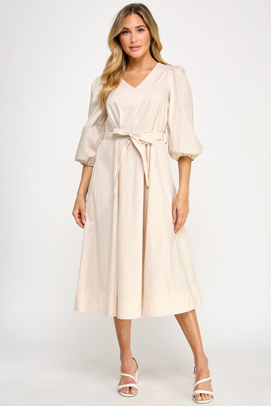 Paige Midi Cotton Dress S Paige Midi Cotton Dress S